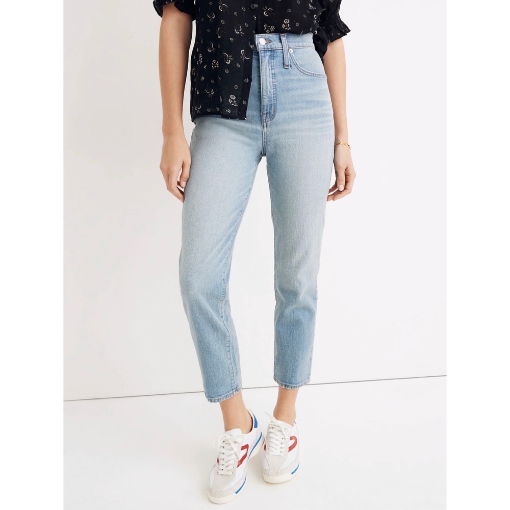 Madewell Classic Straight Jeans Meadowland Light Wash Women 28 High Rise